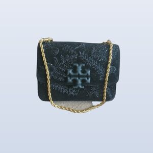 Tory Burch Black Bag with Gold Chain